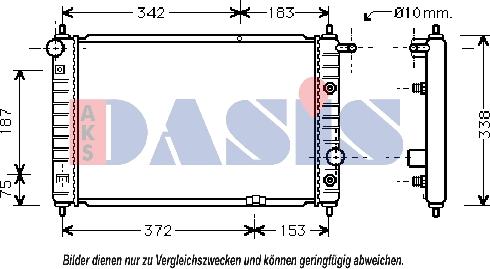 AKS Dasis 510180N - Hladnjak, hladjenje motora www.molydon.hr