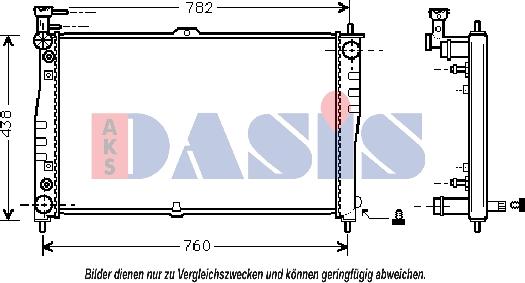 AKS Dasis 510120N - Hladnjak, hladjenje motora www.molydon.hr