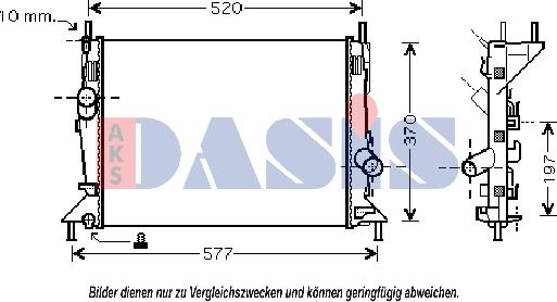 AKS Dasis 090083N - Hladnjak, hladjenje motora www.molydon.hr