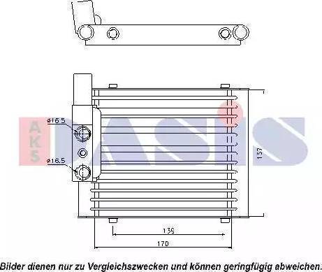 AKS Dasis 046003N - Uljni hladnjak, ulje za motor www.molydon.hr