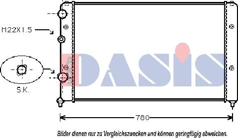 AKS Dasis 041910N - Hladnjak, hladjenje motora www.molydon.hr