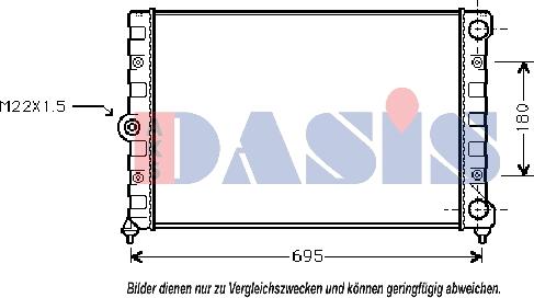 AKS Dasis 041260N - Hladnjak, hladjenje motora www.molydon.hr