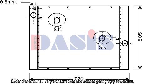 AKS Dasis 050053N - Hladnjak, hladjenje motora www.molydon.hr