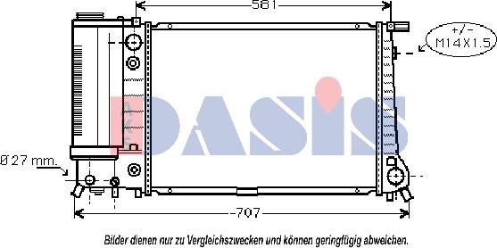 AKS Dasis 050018N - Hladnjak, hladjenje motora www.molydon.hr