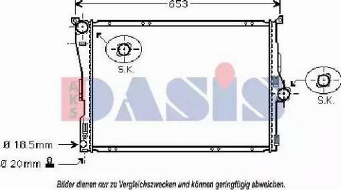 AKS Dasis 050036N - Hladnjak, hladjenje motora www.molydon.hr