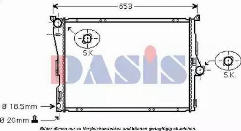 AKS Dasis 050038N - Hladnjak, hladjenje motora www.molydon.hr