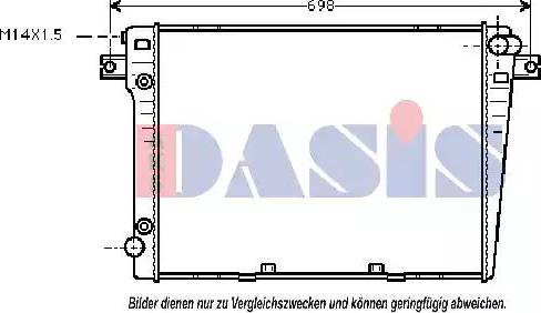 AKS Dasis 050830N - Hladnjak, hladjenje motora www.molydon.hr