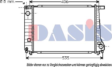 AKS Dasis 051470N - Hladnjak, hladjenje motora www.molydon.hr