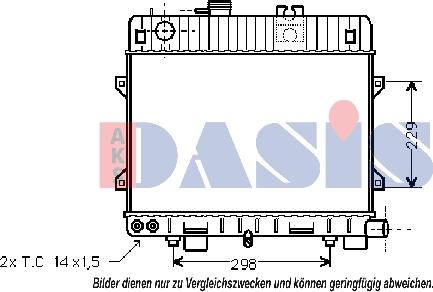 AKS Dasis 051570N - Hladnjak, hladjenje motora www.molydon.hr