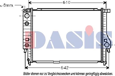 AKS Dasis 051000N - Hladnjak, hladjenje motora www.molydon.hr