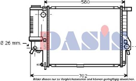 AKS Dasis 051070N - Hladnjak, hladjenje motora www.molydon.hr