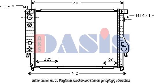 AKS Dasis 051800N - Hladnjak, hladjenje motora www.molydon.hr