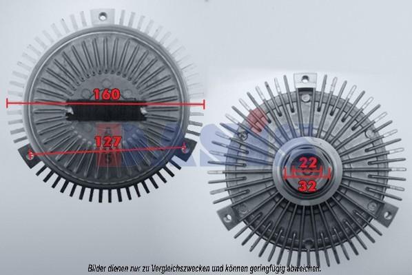 AKS Dasis 058250N - kvačilo, ventilator hladnjaka www.molydon.hr