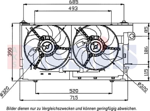 AKS Dasis 068023N - Ventilator, hladjenje motora www.molydon.hr