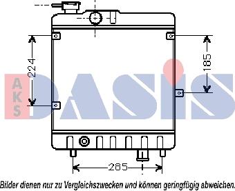 AKS Dasis 080460N - Hladnjak, hladjenje motora www.molydon.hr