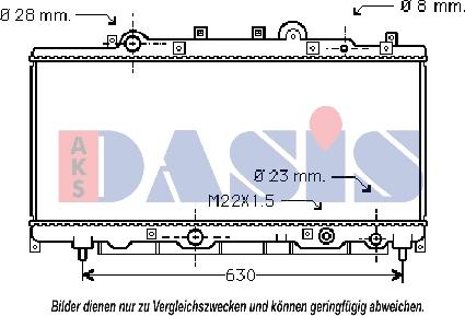 AKS Dasis 080042N - Hladnjak, hladjenje motora www.molydon.hr