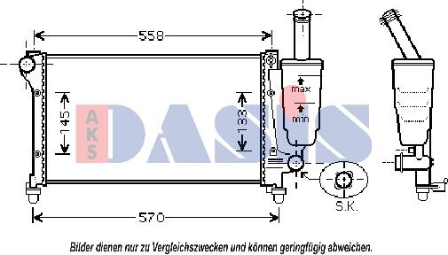 AKS Dasis 080064N - Hladnjak, hladjenje motora www.molydon.hr