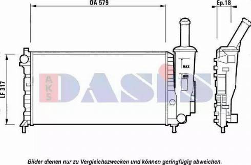 AKS Dasis 080068N - Hladnjak, hladjenje motora www.molydon.hr