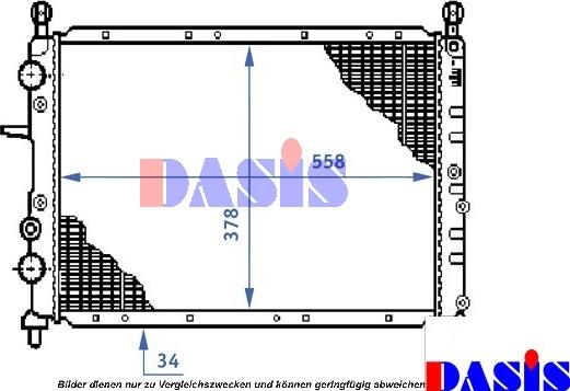 AKS Dasis 080000N - Hladnjak, hladjenje motora www.molydon.hr