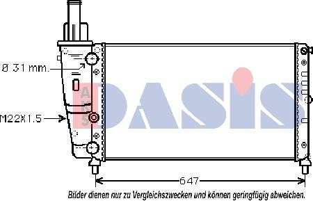 AKS Dasis 080810N - Hladnjak, hladjenje motora www.molydon.hr