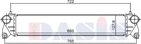 AKS Dasis 087028N - Intercooler, hladnjak www.molydon.hr