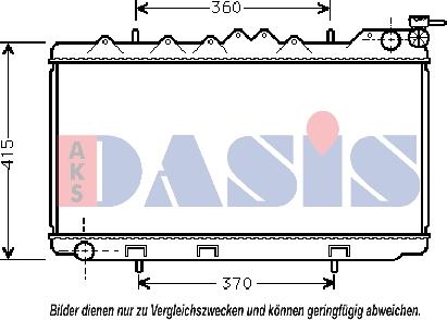 AKS Dasis 070063N - Hladnjak, hladjenje motora www.molydon.hr