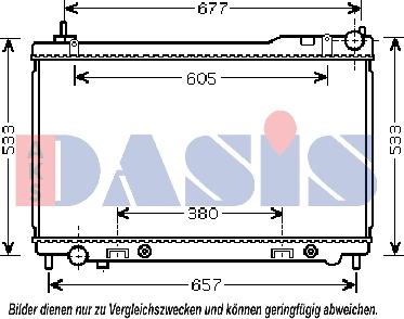 AKS Dasis 070145N - Hladnjak, hladjenje motora www.molydon.hr