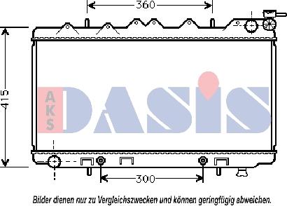 AKS Dasis 070180N - Hladnjak, hladjenje motora www.molydon.hr