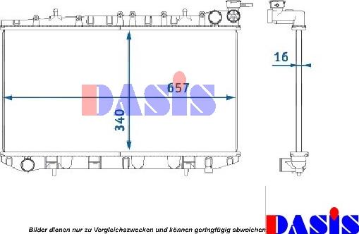 AKS Dasis 072250N - Hladnjak, hladjenje motora www.molydon.hr