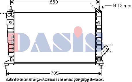 AKS Dasis 190002N - Hladnjak, hladjenje motora www.molydon.hr