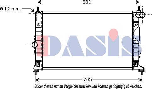 AKS Dasis 190007N - Hladnjak, hladjenje motora www.molydon.hr