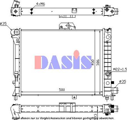 AKS Dasis 190130N - Hladnjak, hladjenje motora www.molydon.hr