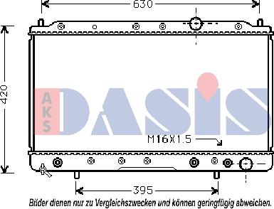 AKS Dasis 140950N - Hladnjak, hladjenje motora www.molydon.hr