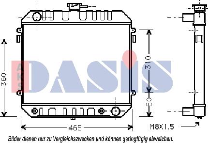 AKS Dasis 150090N - Hladnjak, hladjenje motora www.molydon.hr