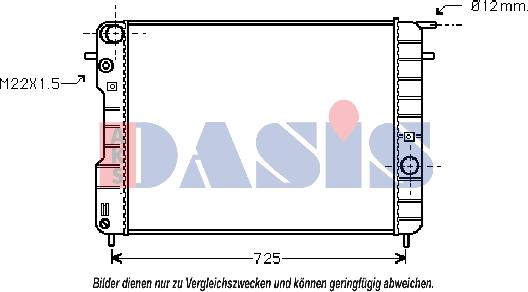 AKS Dasis 150044N - Hladnjak, hladjenje motora www.molydon.hr