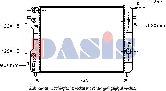 AKS Dasis 150083N - Hladnjak, hladjenje motora www.molydon.hr