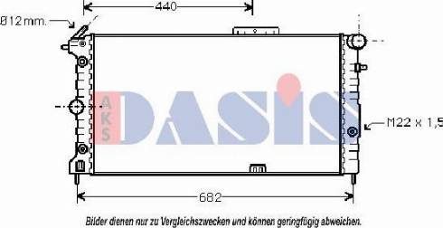 AKS Dasis 150031N - Hladnjak, hladjenje motora www.molydon.hr