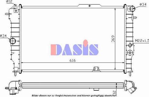 AKS Dasis 151191N - Hladnjak, hladjenje motora www.molydon.hr