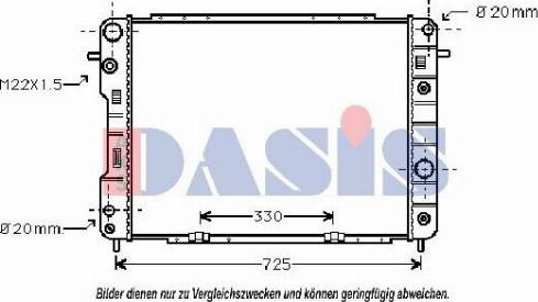 AKS Dasis 151240N - Hladnjak, hladjenje motora www.molydon.hr