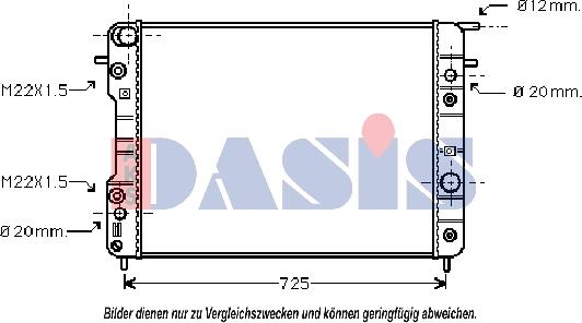 AKS Dasis 151210N - Hladnjak, hladjenje motora www.molydon.hr