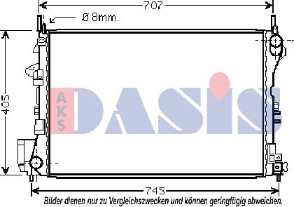 AKS Dasis 152013N - Hladnjak, hladjenje motora www.molydon.hr