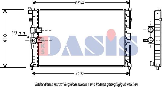 AKS Dasis 160490N - Hladnjak, hladjenje motora www.molydon.hr