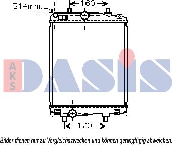 AKS Dasis 160095N - Hladnjak, hladjenje motora www.molydon.hr