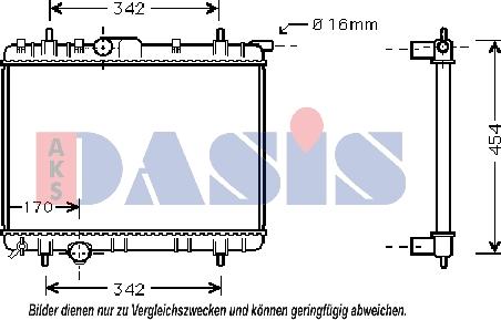 AKS Dasis 160098N - Hladnjak, hladjenje motora www.molydon.hr