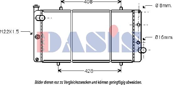 AKS Dasis 160051N - Hladnjak, hladjenje motora www.molydon.hr