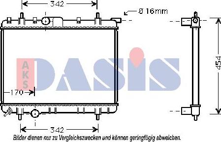 AKS Dasis 160086N - Hladnjak, hladjenje motora www.molydon.hr