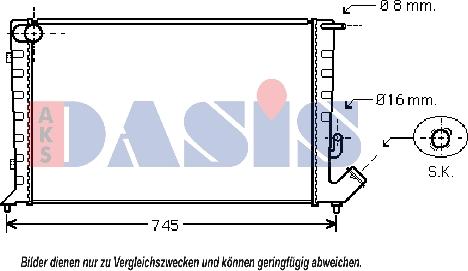 AKS Dasis 160035N - Hladnjak, hladjenje motora www.molydon.hr