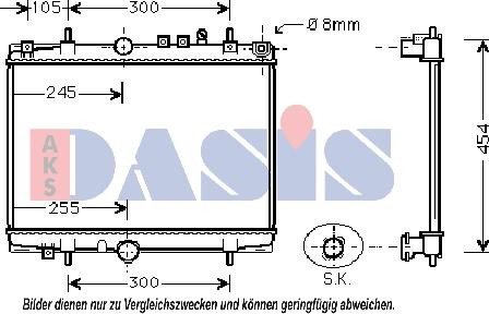 AKS Dasis 160074N - Hladnjak, hladjenje motora www.molydon.hr