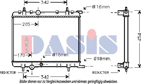 AKS Dasis 160072N - Hladnjak, hladjenje motora www.molydon.hr