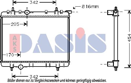 AKS Dasis 160104N - Hladnjak, hladjenje motora www.molydon.hr